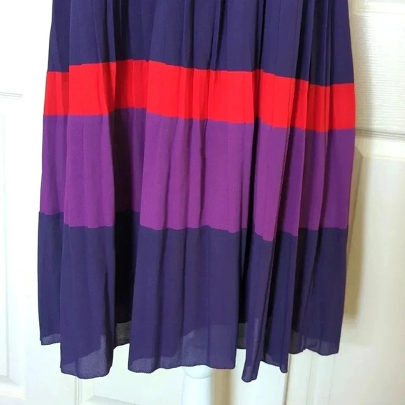 Corey Lynn Calter Purple color lock Pleated Dress - Picture 4 of 6